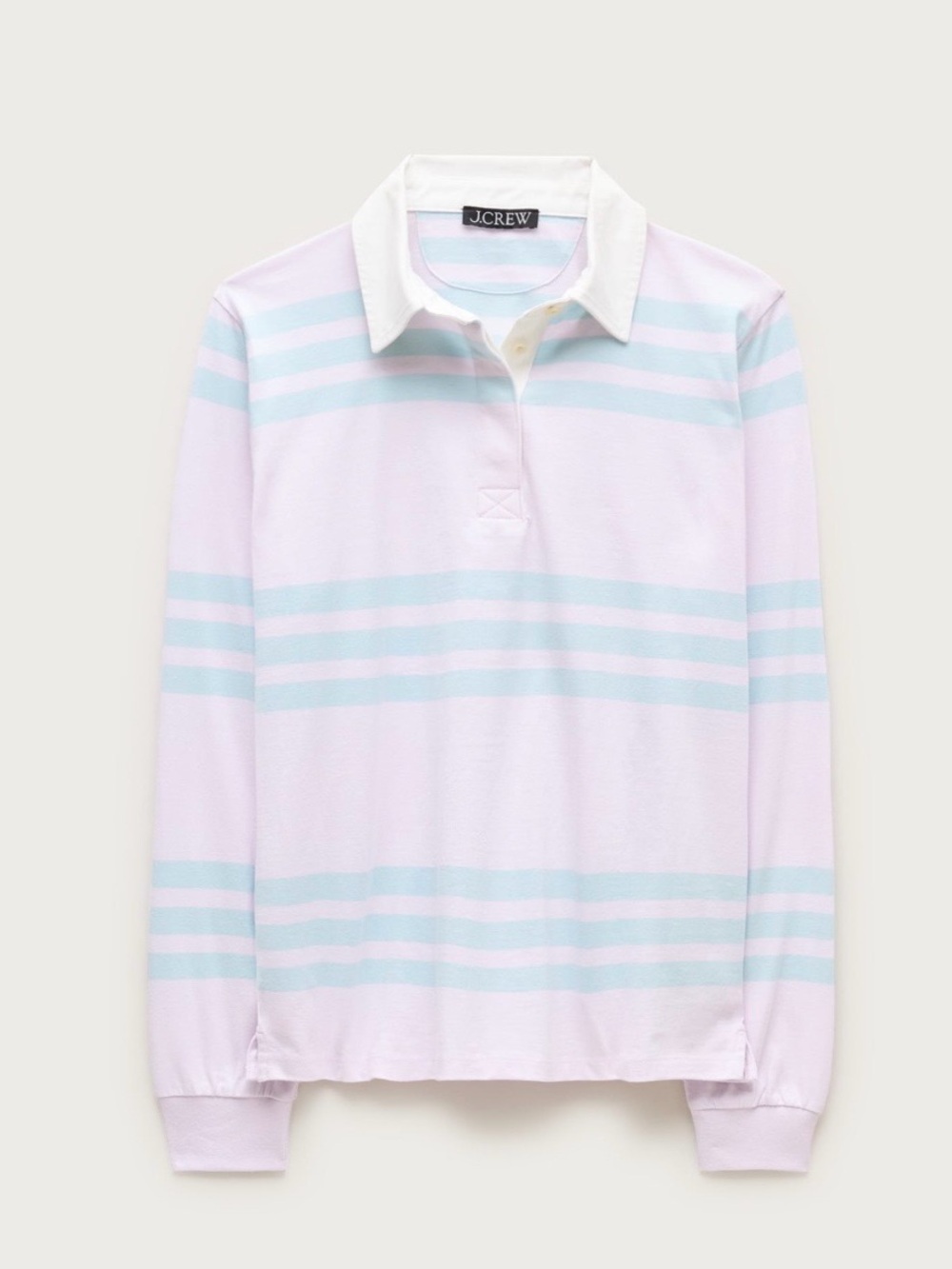J.Crew Pastel Stripe Rugby Shirt - Light Pink & Mint